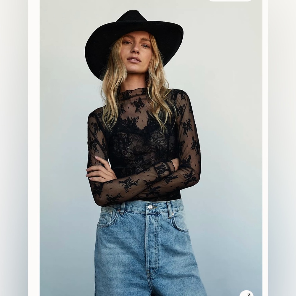 EUC FREE PEOPLE LADY LUX LAYERING TOP